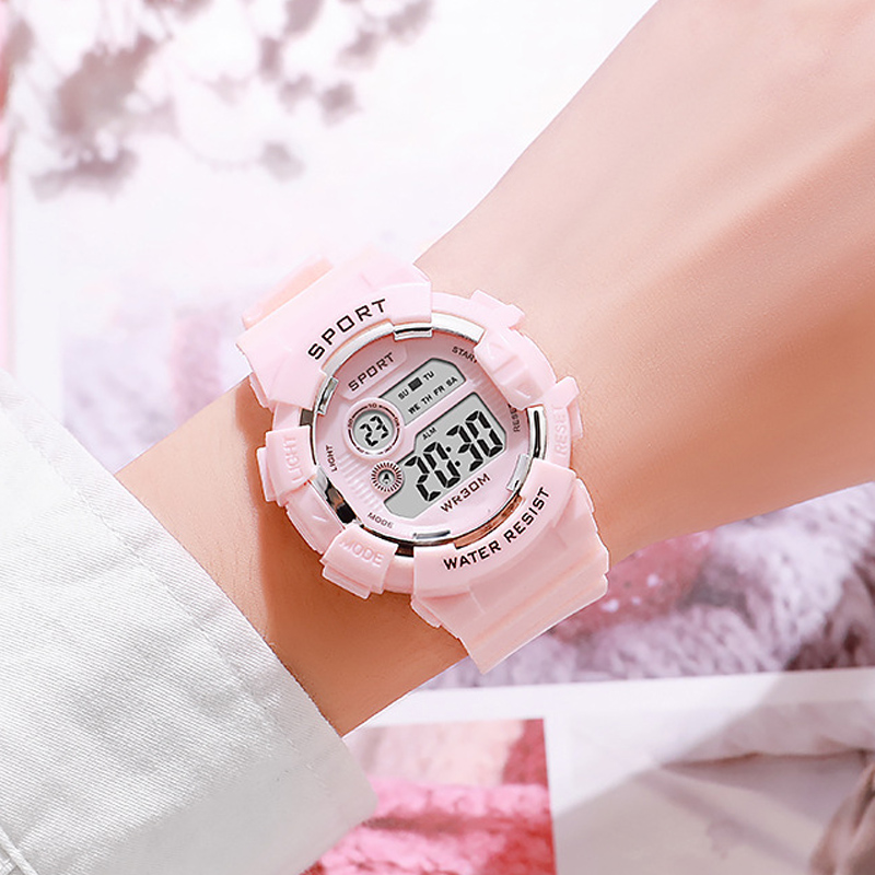 Smartwatch Digital Watches For Kid Girl - Mode enfants montres lumineux étanche sport