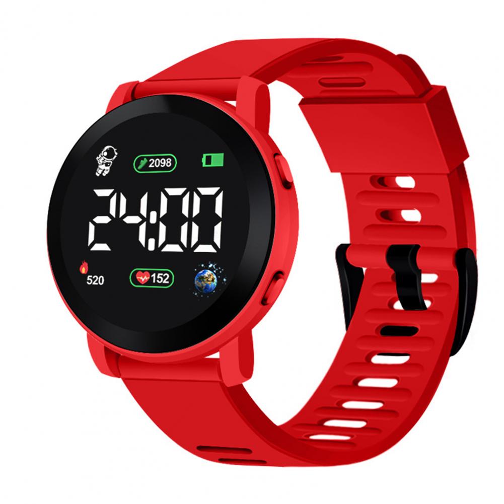 Smartwatch Digital Watches For Kid Girl - Montre numérique LED pour enfants, étanche,