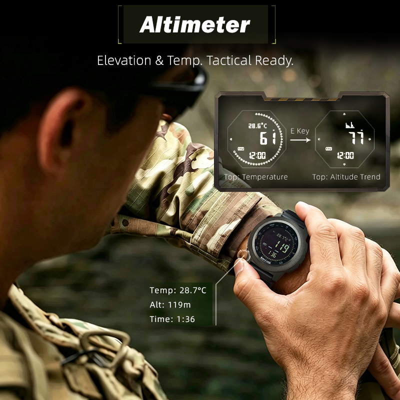 Montre numérique pour hommes N - Altimeter Compass Watch avis et prix